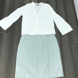 Talbots skirt and Loft sweater bundle